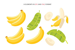 Bananas. Vector Illustration.