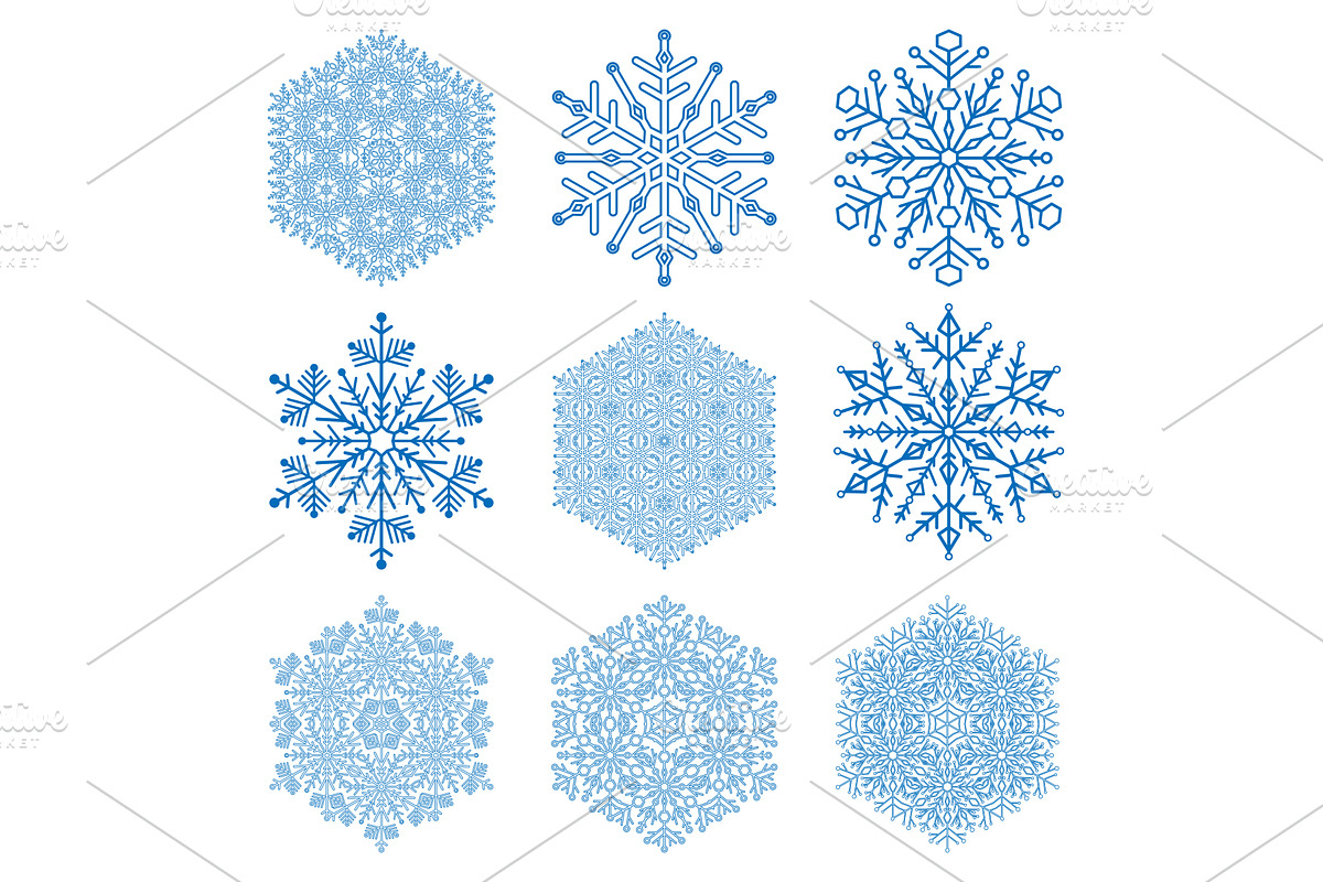 Set of Snowflakes, a Graphic by FineArtStudio (Photo 1 of 3)