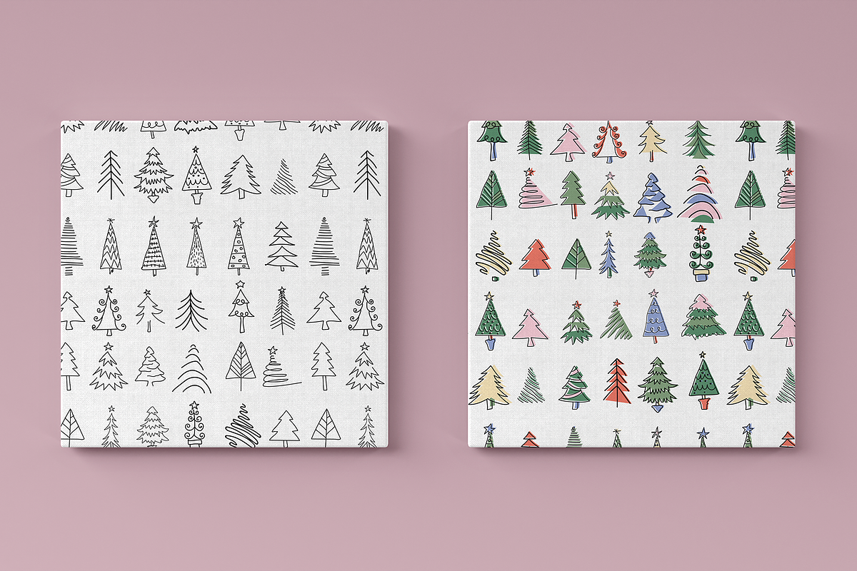 Winter Lollidays Doodle Patterns, a Pattern Graphic by maaariabouvier (Photo 7 of 19)