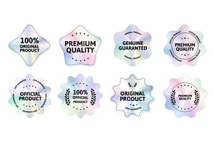 holographic badges with soft radial, an Object Illustration by Woters little shop
