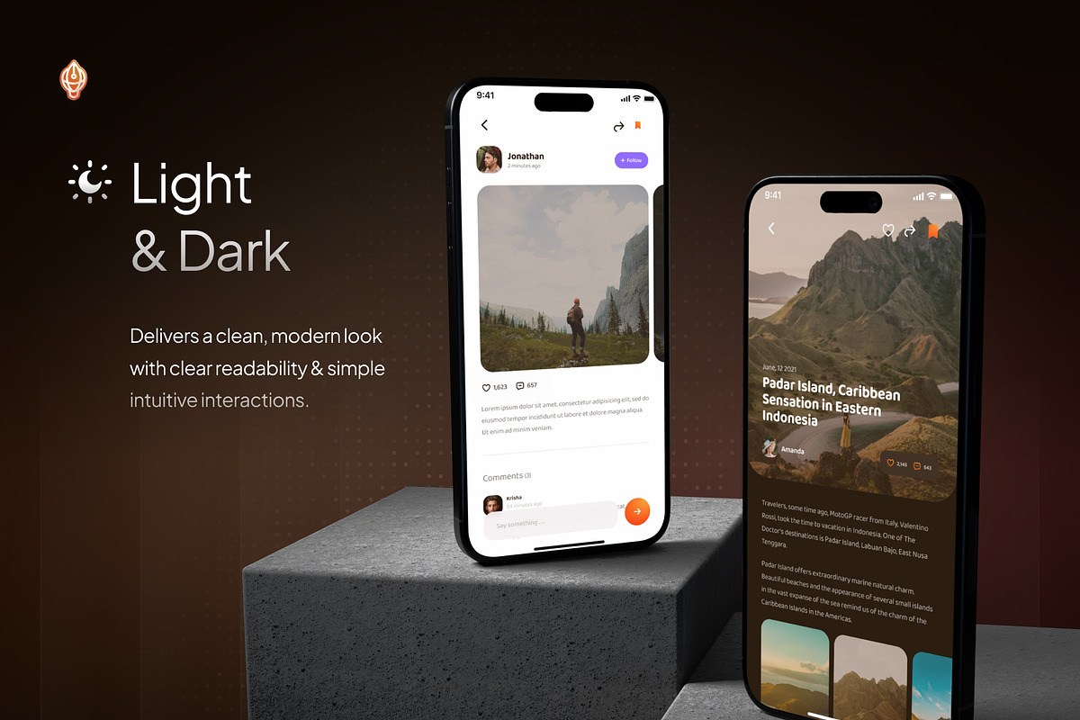 Journal - Travel Blog & News UI Kit, an UI Kit Template by Rafiq | YDN (Photo 5 of 6)