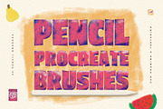 Procreate Pencil Brushes, a Brush Add-On by Creative Veila (Thumbnail 1 of 10)