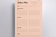 Daily Planner Template, a Stationery Template by MightyDesign (Thumbnail 4 of 7)