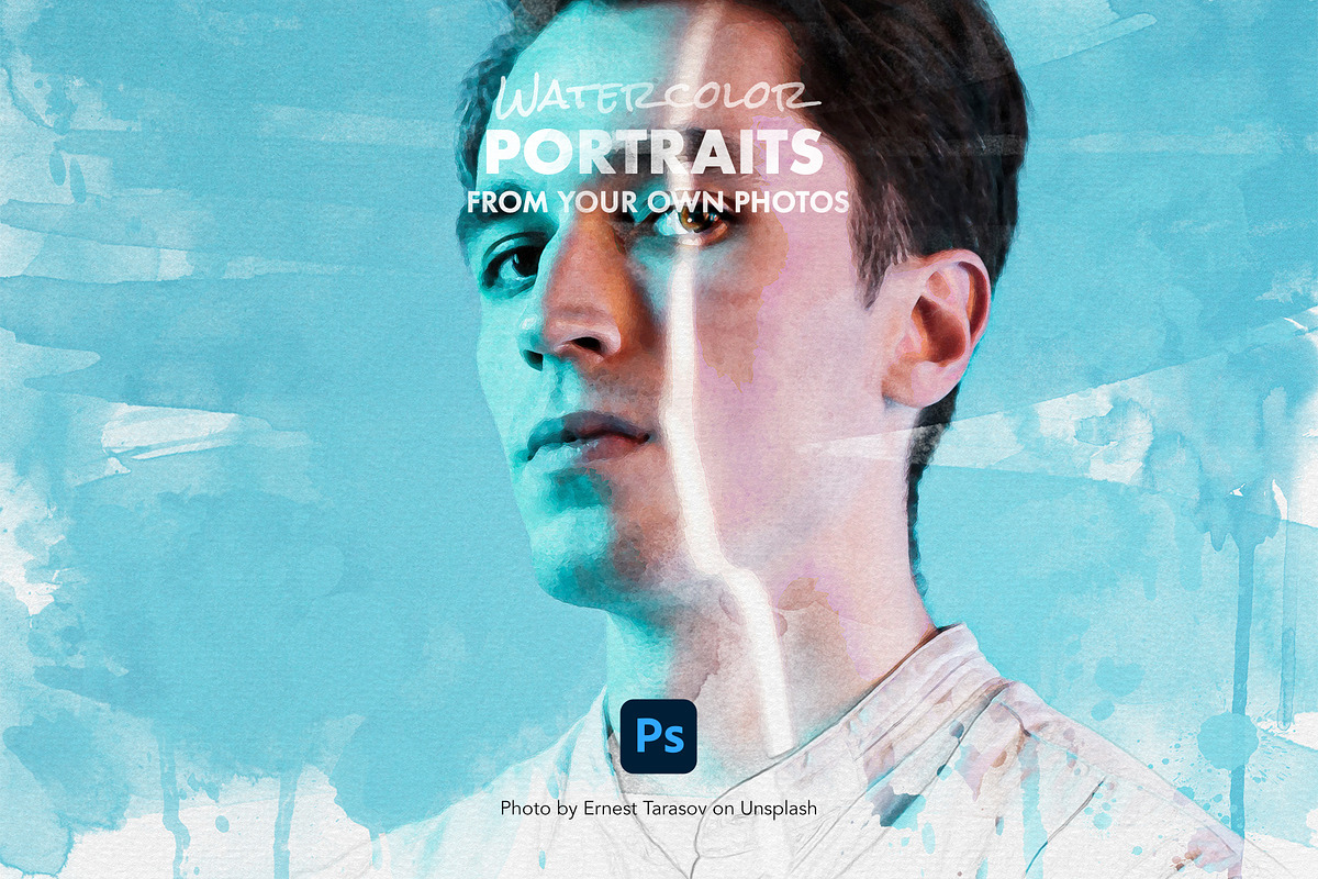 Watercolor Effect Photoshop Creator, a Templates & Theme by AdeptDept (Photo 5 of 10)