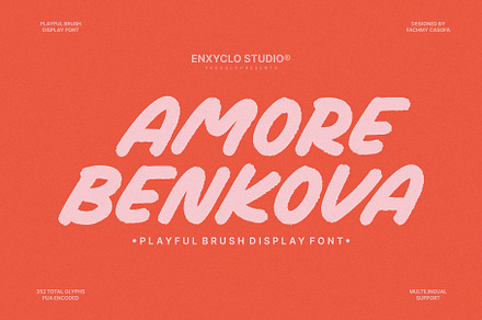 NCL AMORE BENKOVA - Playful Font, a Handwritten Font by Enxyclo Studio