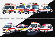Ambulance Vehicle Clipart, a Graphic by Artnoy (Thumbnail 2 of 5)