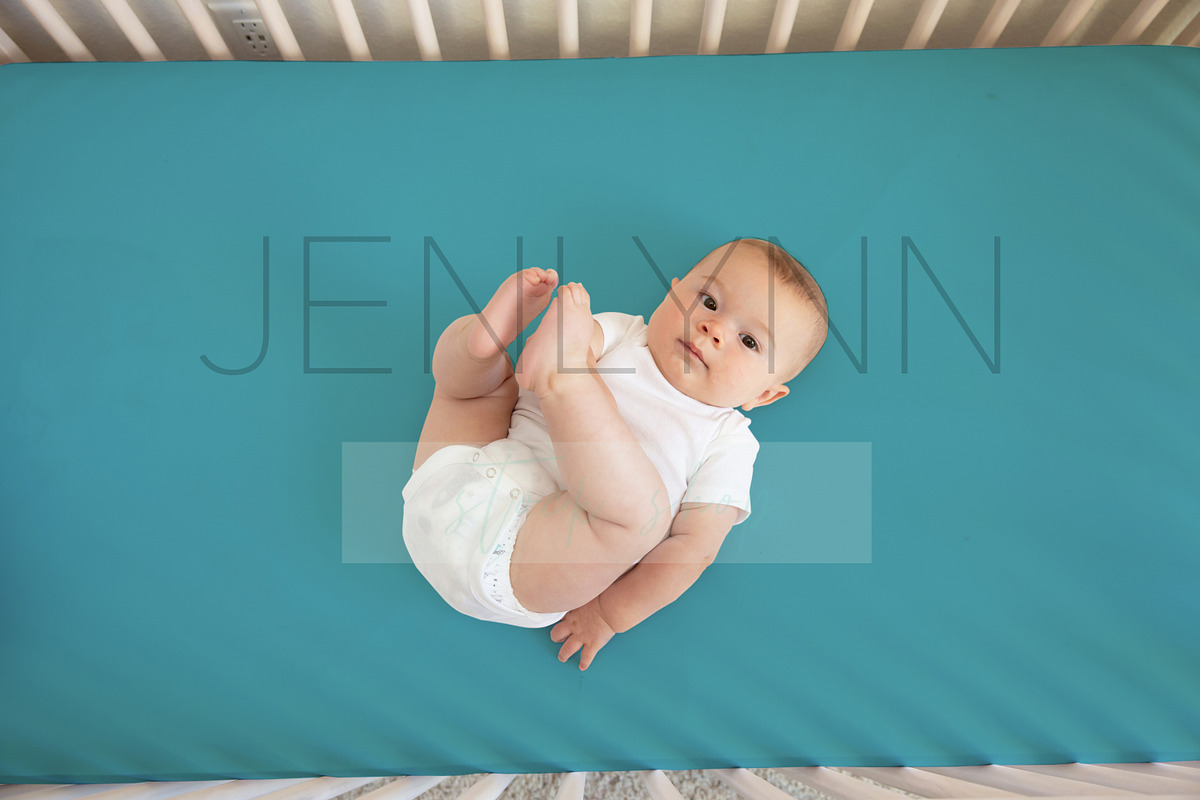 Crib Sheet with Baby Mockup #17, a Product Mockup by JENLYNN Stock Shop (Photo 3 of 5)