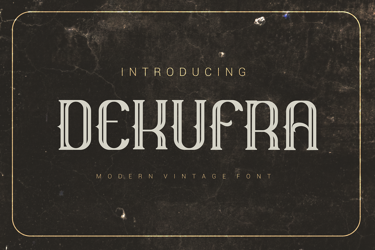 Dekufra Font, a Serif Font by albert_kalingga (Photo 1 of 3)
