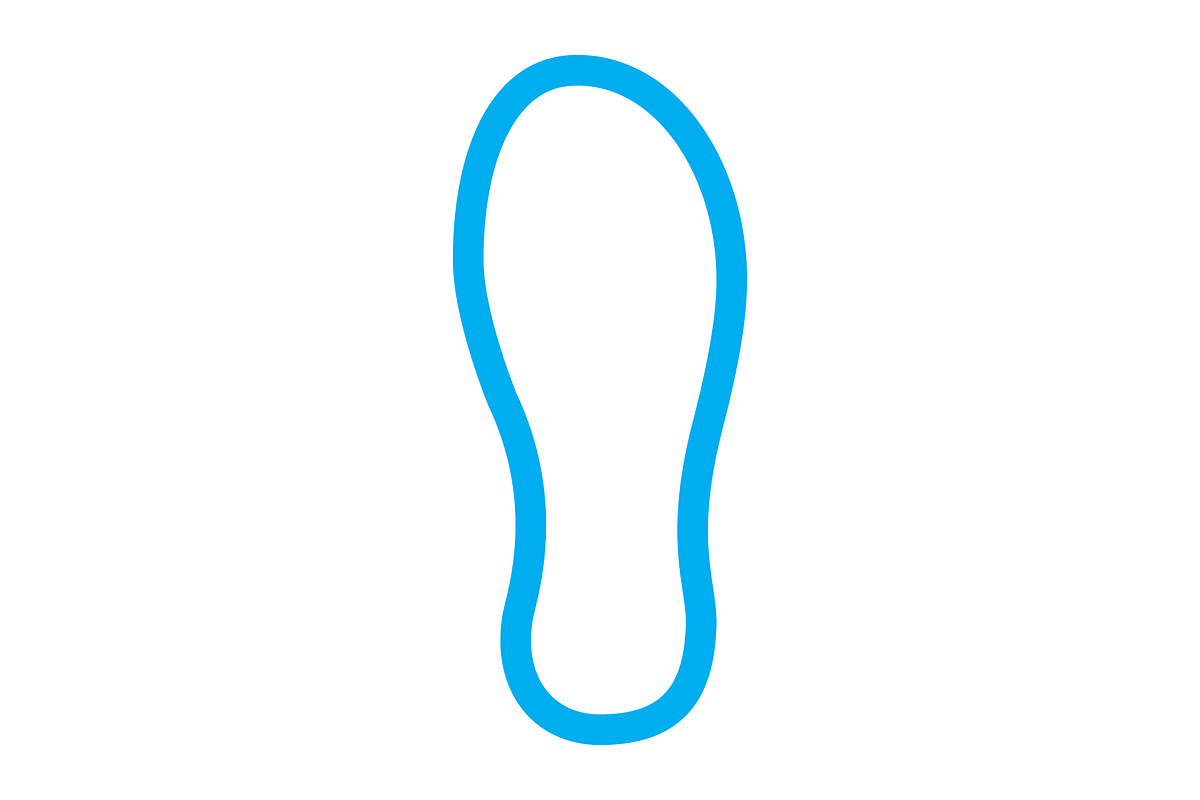 Shoeprint icon design template, an Outline Icon by Sumberpangan (Photo 3 of 3)