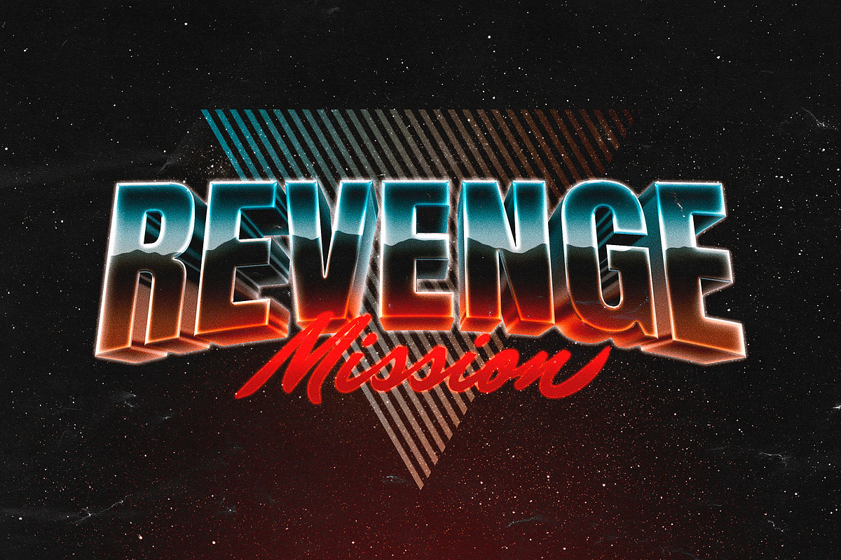 80s Text Effects Collection, a Layer Style Add-On by pixelbuddha.net (Photo 5 of 15)