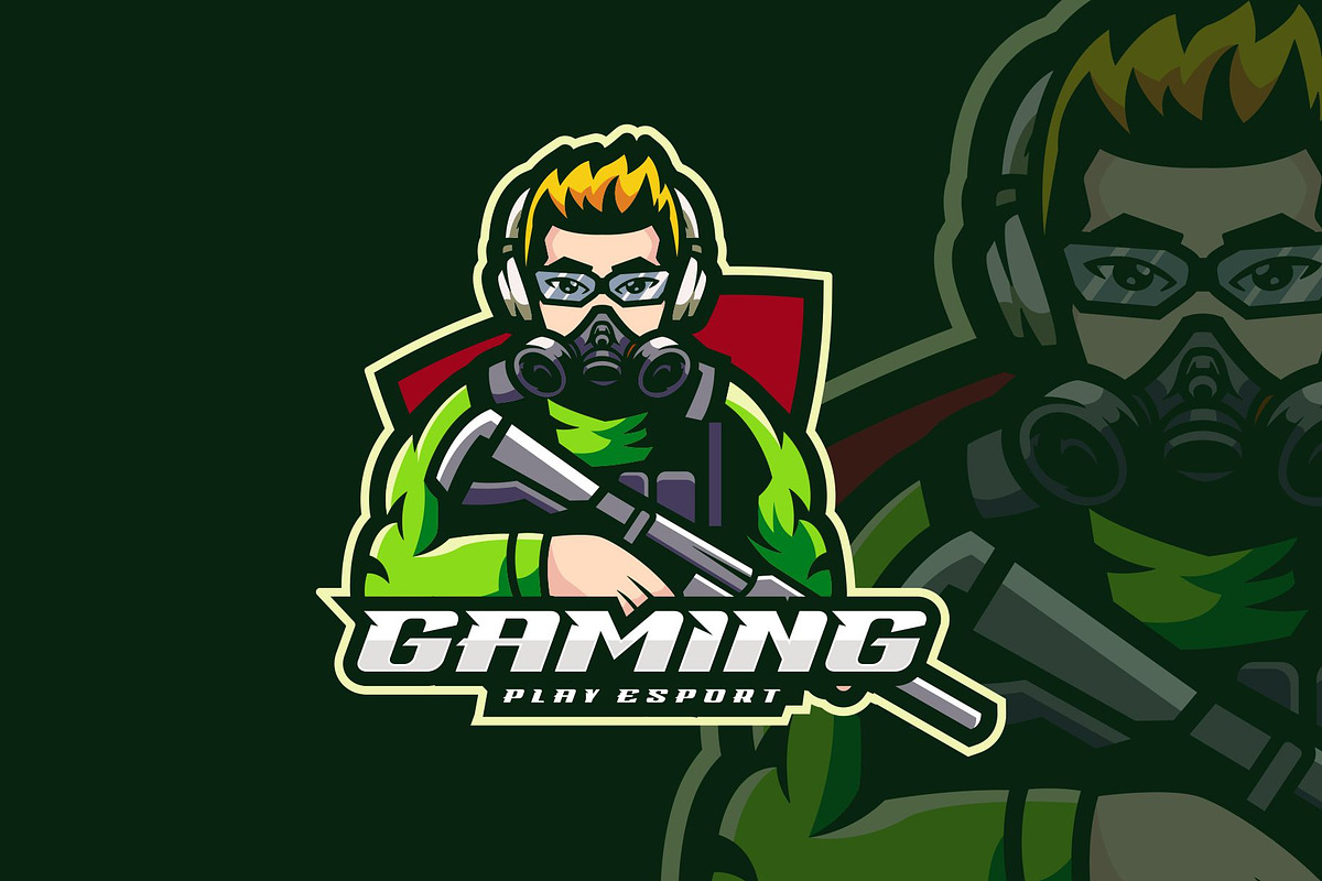 Gaming Mascot E-sport  Style., a Branding & Logo Template by ModalTampang