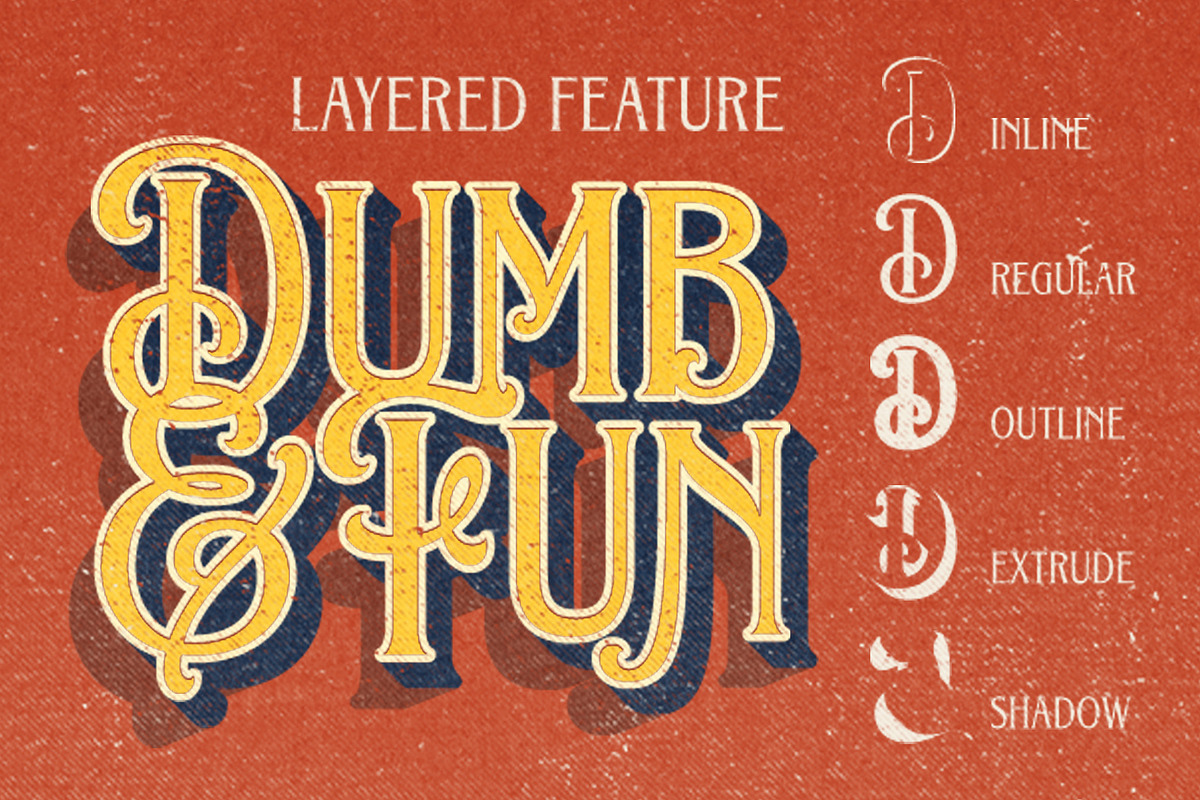 Mundors Layered Font, a Serif Font by Letterhend Studio (Photo 4 of 9)