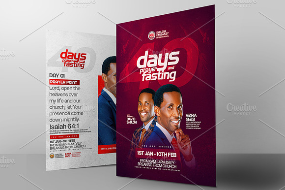 Prayer and fasting poster bundle tem preview 6