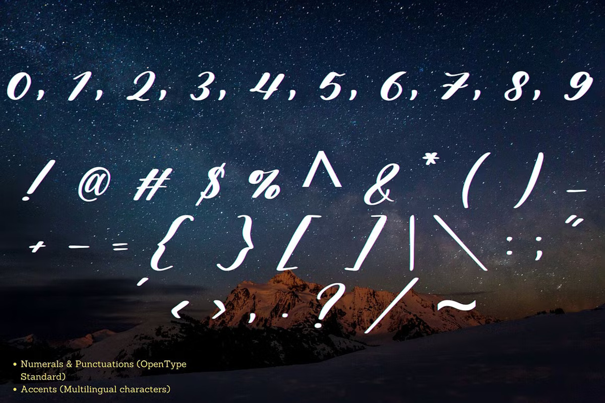 Seraphine Handwritten Script Font, a Script Font by GearShift (Photo 4 of 4)