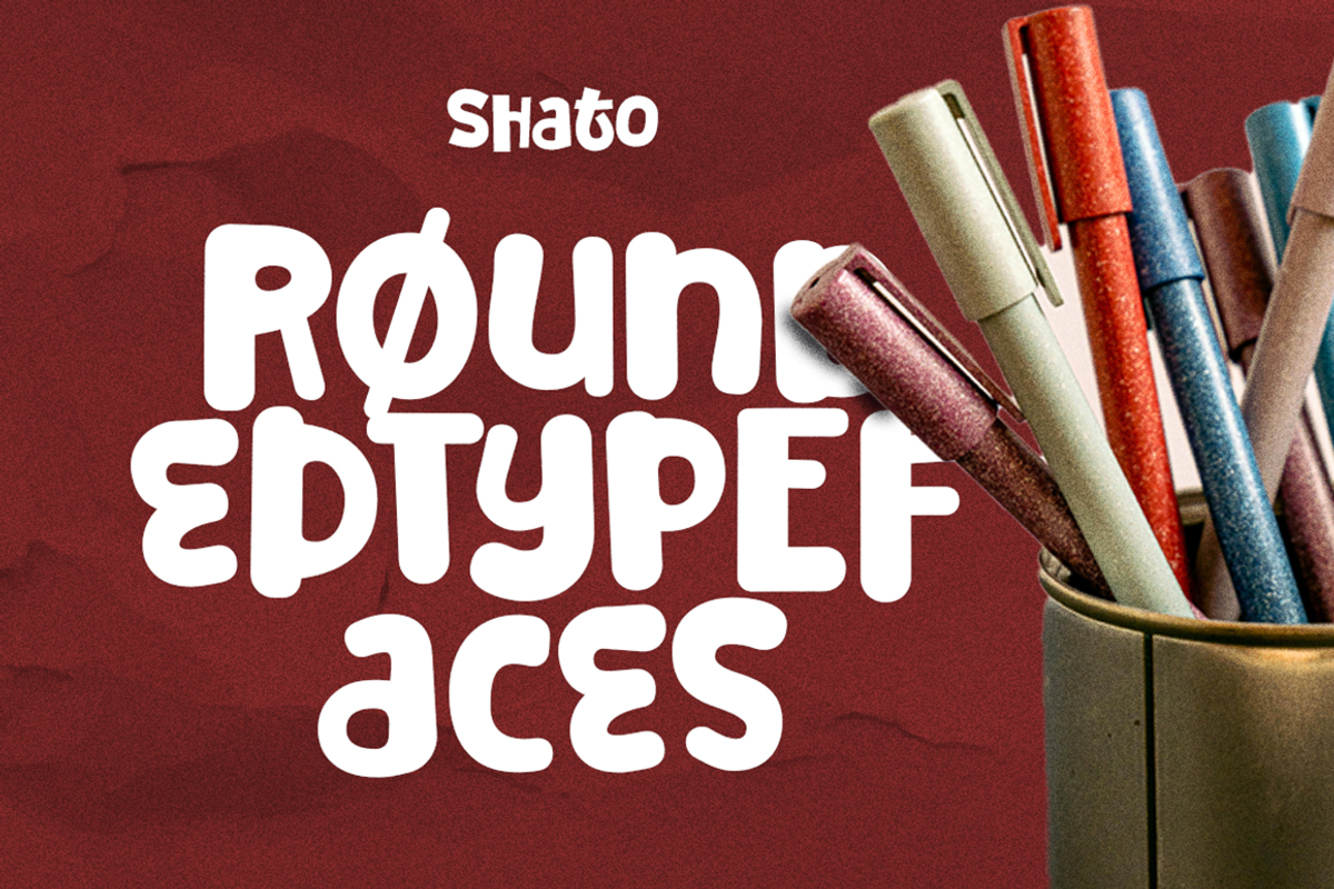 Shato - Funky Decorative Font, a Handwritten Font by Grontype (Photo 3 of 8)