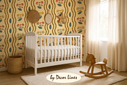 Retro 70s style wallpapers, a Decorative Illustration by Decor Lines (Thumbnail 6 of 9)