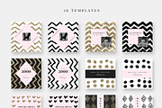 Instagram Pack - GOLD-ROSE GOLD-PINK, a Social Media Template by CreativeFolks (Thumbnail 2 of 5)