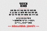 Thick Ring - Cute Mixed Bold Font, a Sans Serif Font by Airotype (Thumbnail 10 of 11)