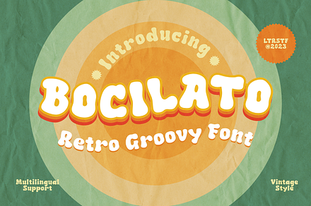 Bocilato - Groovy Font