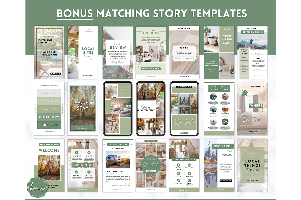Instagram Post Templates for Airbnb, a Social Media Template by Templatables (Photo 11 of 12)