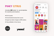 Bold Orange Pink Instagram Templates, a Social Media Template by Yaaas Design (Thumbnail 3 of 12)