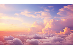 blue cumulus sky background ai, a Nature Photo by pikepicture