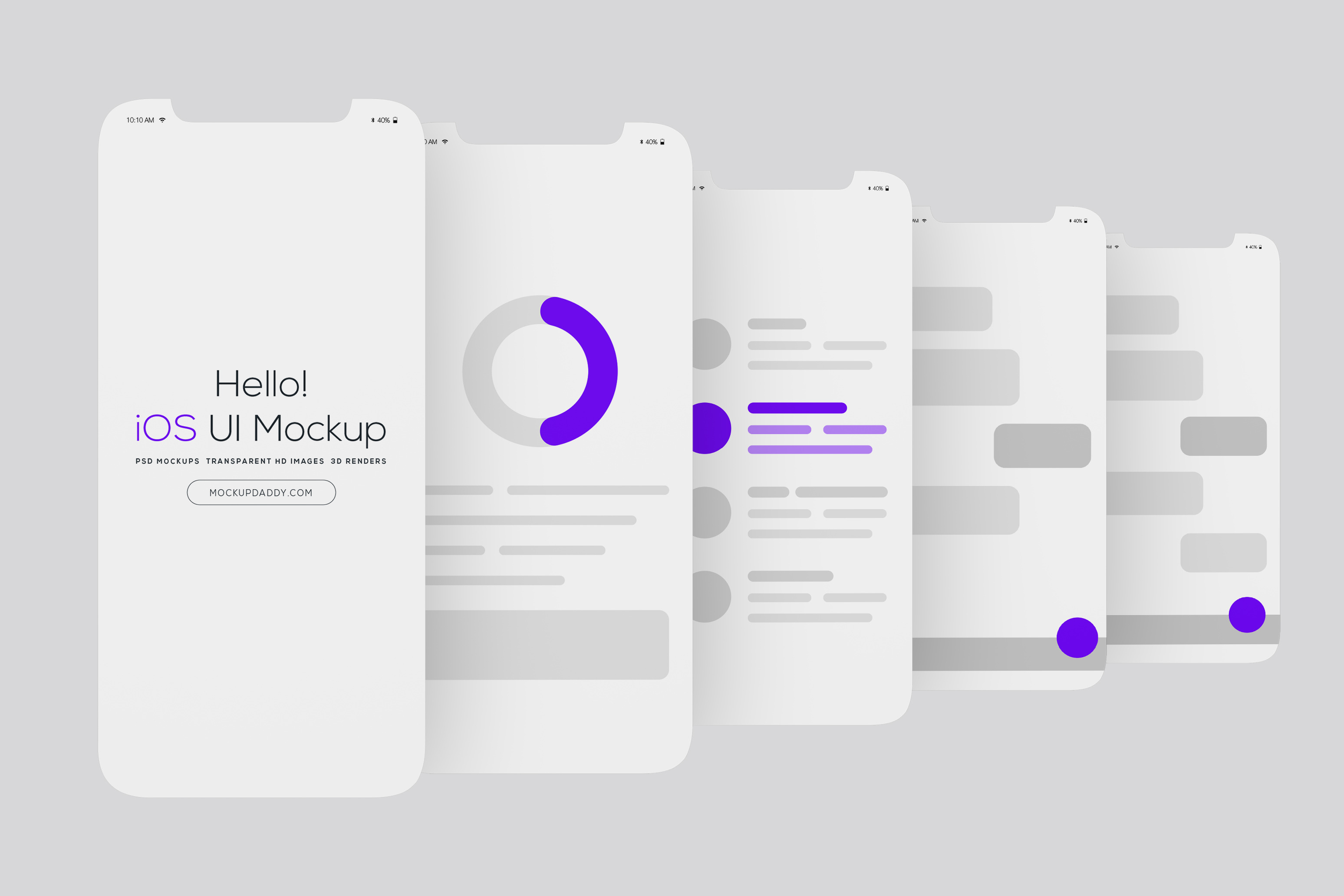 App Design UI Screens Mockup, a Device Mockup by Mockupdaddy