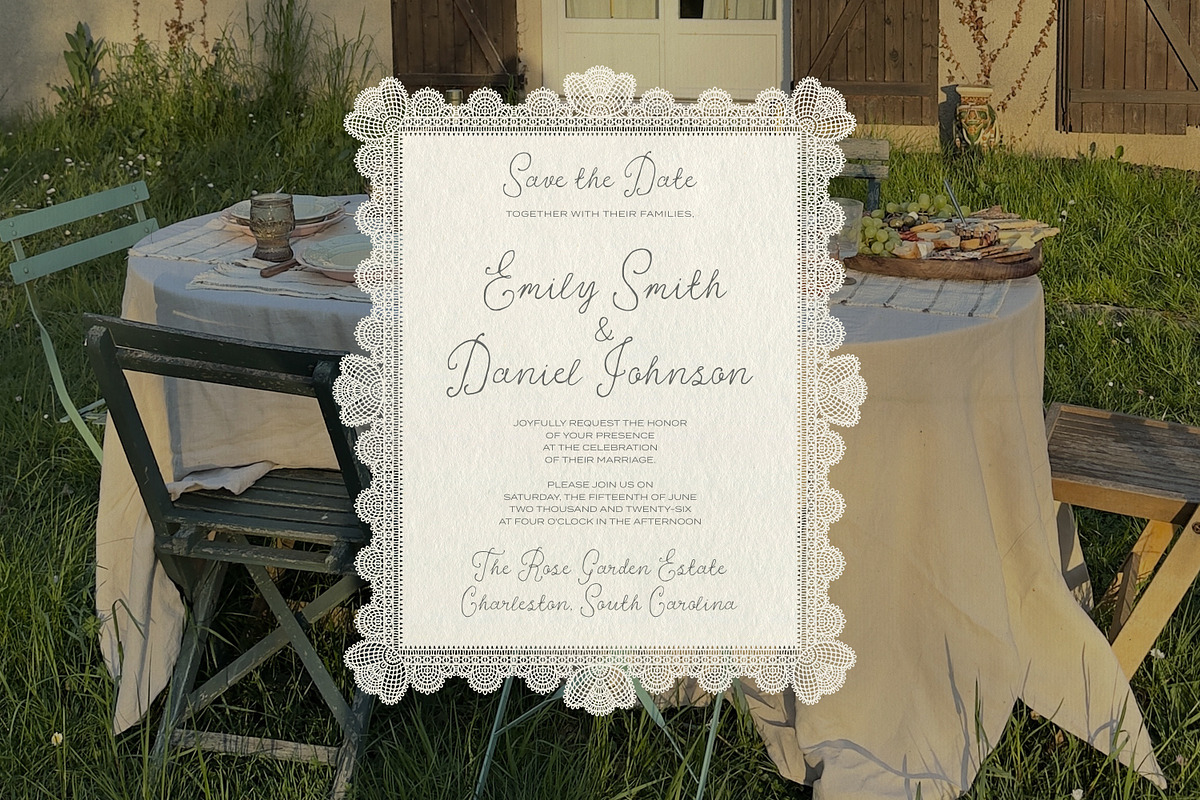 The Paper Doll Vintage Romantic Font, a Script Font by AnMark (Photo 6 of 16)