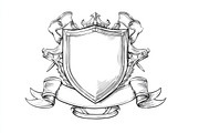 Hand-Drawn Heraldic Shield Vector, an Object Graphic by Creativeshirt (Thumbnail 5 of 10)