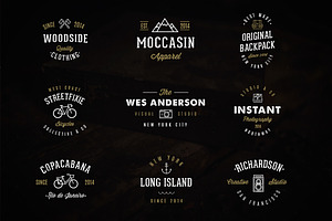 9 New Vintage Logos & Bonus Mockup!, a Branding & Logo Template by GraphicHero