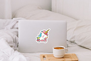 Unicorns Sticker Pack, an Object Graphic by natalisart (Thumbnail 5 of 5)