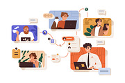 Team communication at work concept, a Person Illustration by Good Studio (Thumbnail 2 of 3)