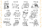 Zodiac Cats, an Animal Illustration by GooseFrol (Thumbnail 5 of 8)