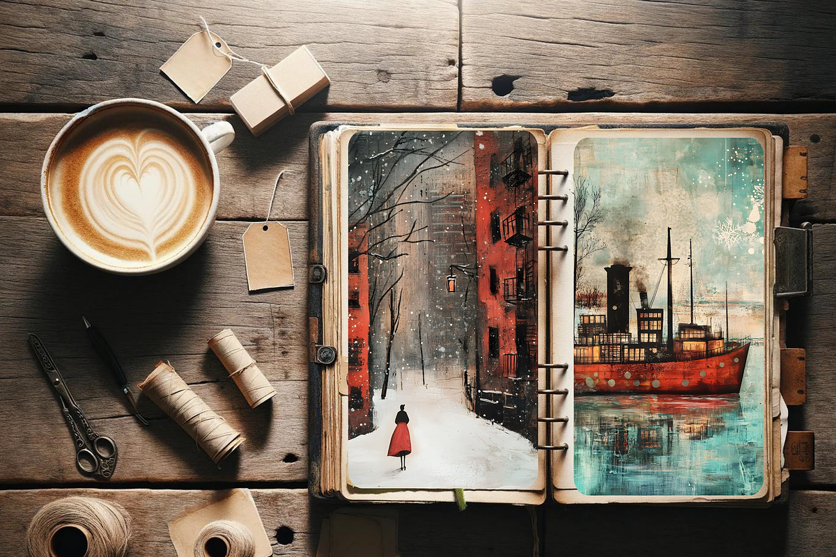 DETECTIVE CRIME SCENE JUNK JOURNAL, a Person Illustration by Daring Digies (Photo 8 of 8)