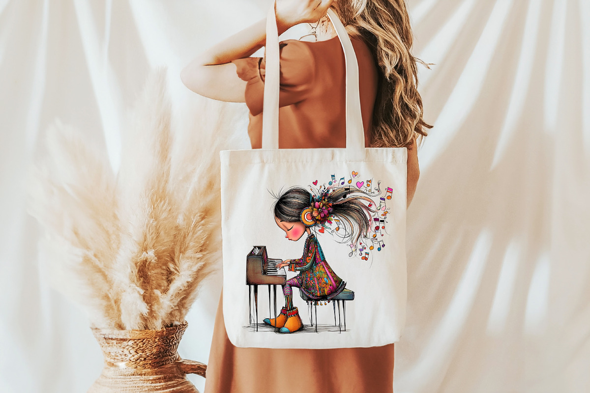 Playing Piano ClipArt, an Illustration by Libby Wishes (Photo 7 of 7)
