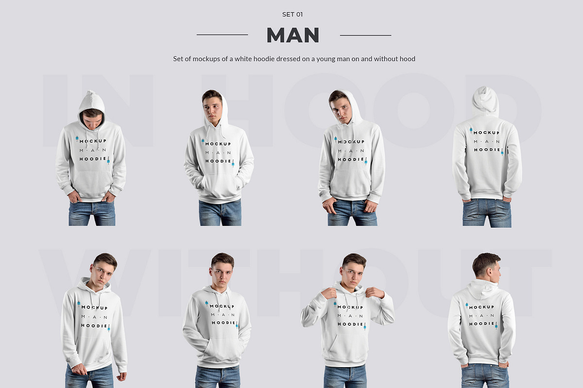 24 Hoodie Mockups ( Collection #2 ), a Hoody Mockup by Grow Design Craft Studio (Photo 2 of 7)
