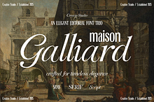 Maison Galliard – Elegant Font Trio
