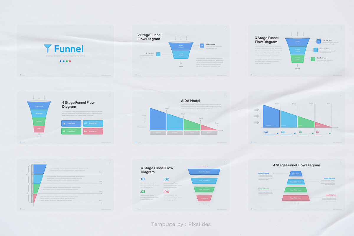 Funnel Infographic PowerPoint, a Presentation Template by Pixslides (Photo 2 of 7)