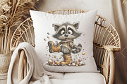 Whimsical Easter Raccoon Clipart, an Illustration by OK Design (Thumbnail 5 of 6)