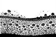 60 Daisy Flower Field Silhouette, a Seasonal Illustration by Amazin_art (Thumbnail 5 of 35)