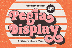 Pegia Display, a Handwritten Font by Youngtype.Std
