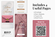Blush Pink Wedding Website, a Landing Page Template by Everyday Perfection (Thumbnail 3 of 10)