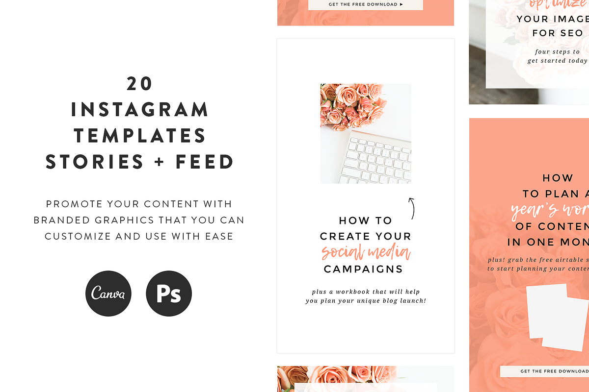 Lauren Loves Instagram Templates, a Social Media Template by Coded Creative (Photo 1 of 5)