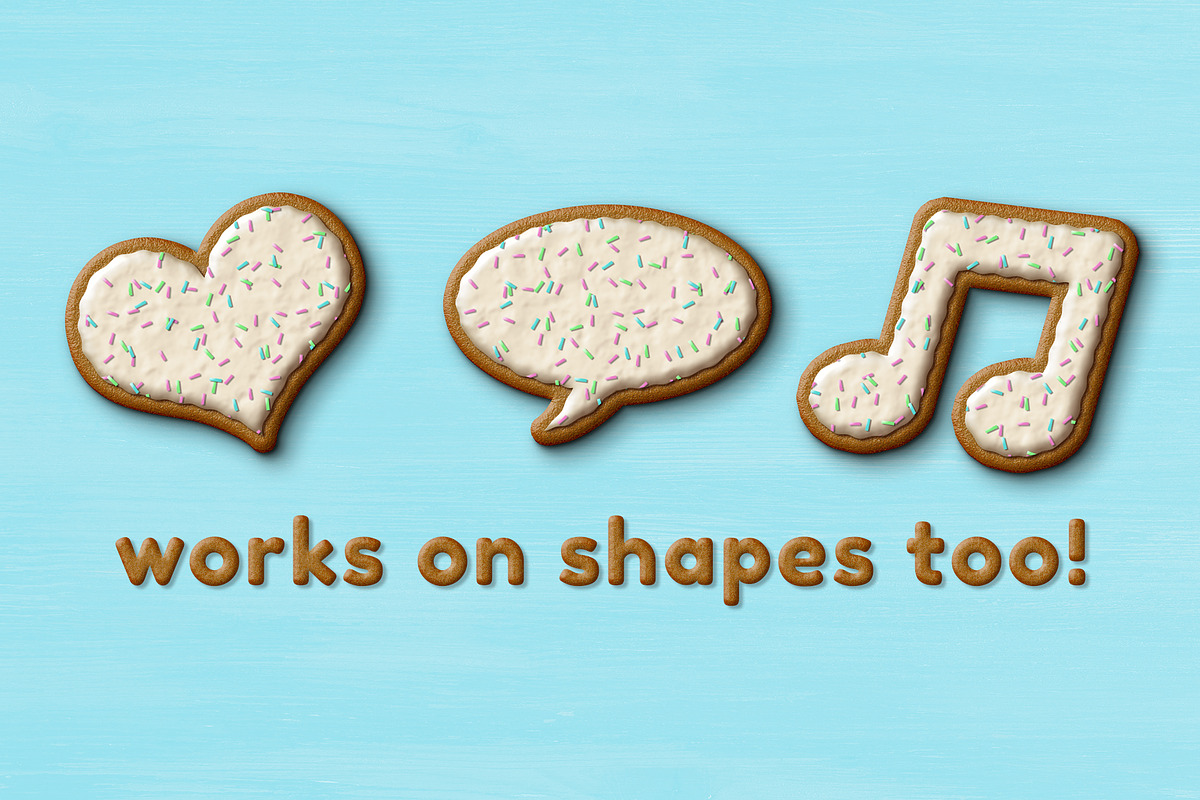 Cookie PSD Text Effect, an Action Add-On by Designdell (Photo 3 of 4)
