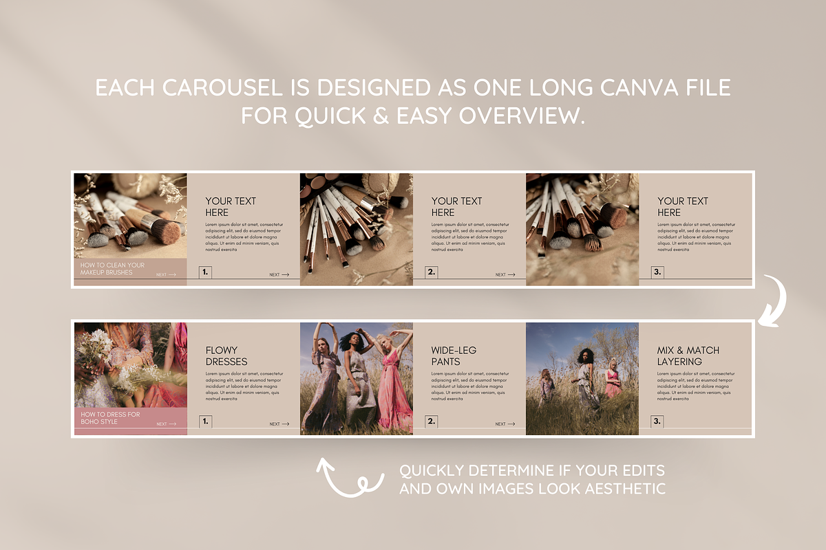 Beige Instagram Carousel Bundle, a Social Media Template by SunshineStudioBoutique (Photo 9 of 9)