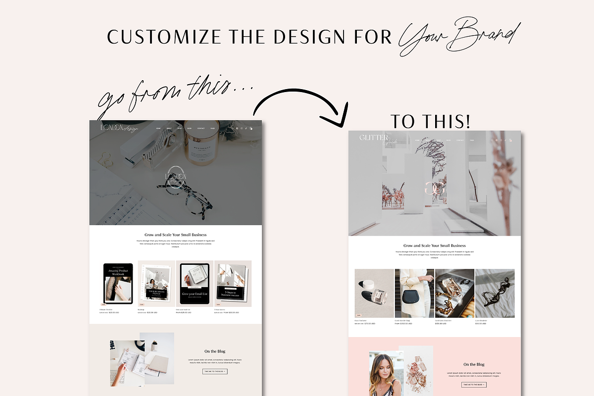 Modern Minimal Luxe Shopify Theme, a Shopify Template by Macarons and Mimosas (Photo 6 of 10)