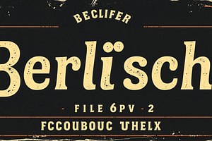 Berlisch Vintage Retro Serif Fat