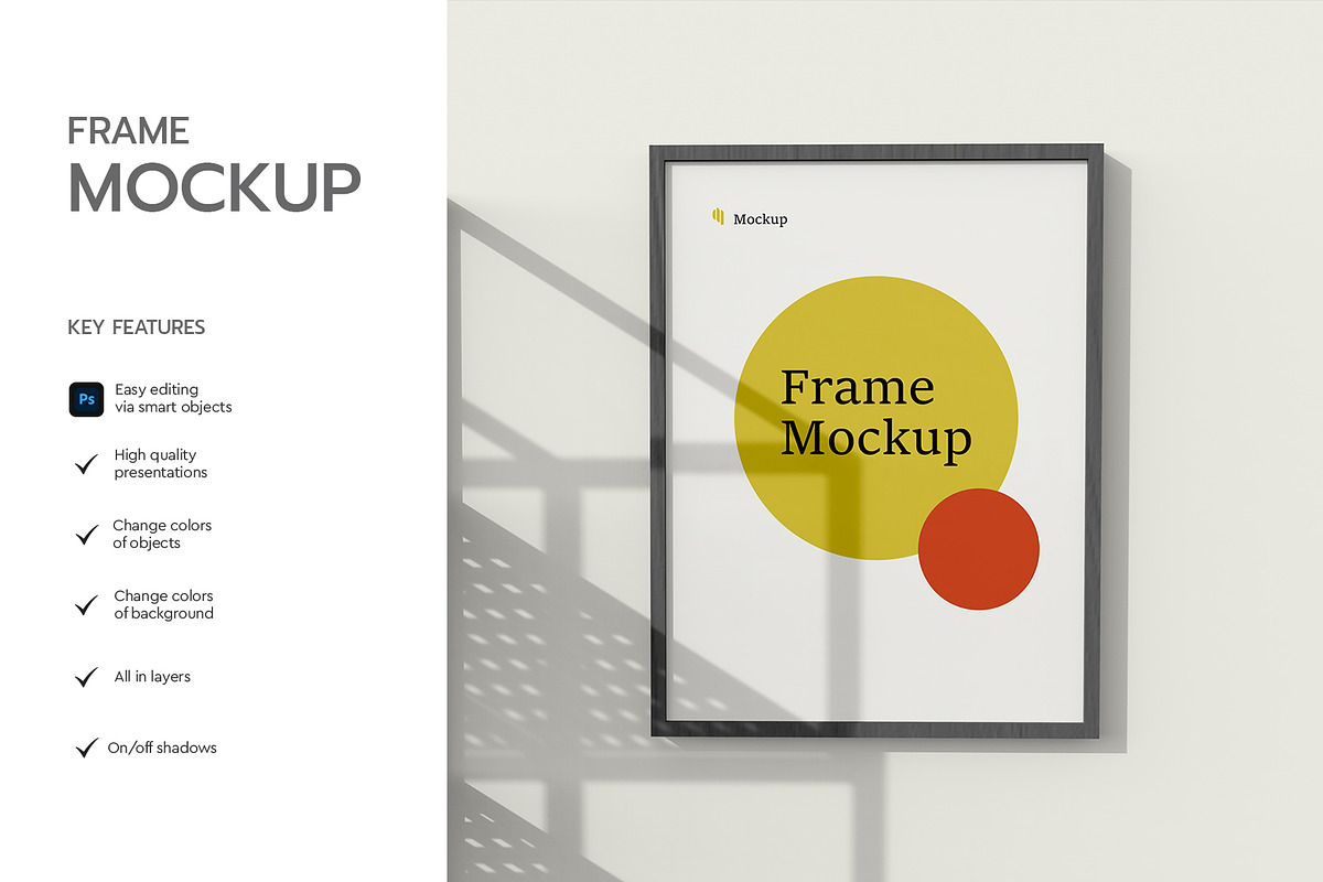 Wall Poster Frame Mockup, a Product Mockup by graphypix (Photo 2 of 4)