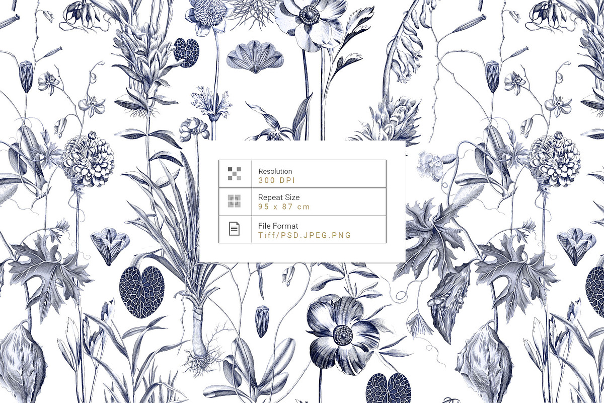 Toile Botanique, luxury Prints!, a Pattern Graphic by Pink Linen (Photo 3 of 12)