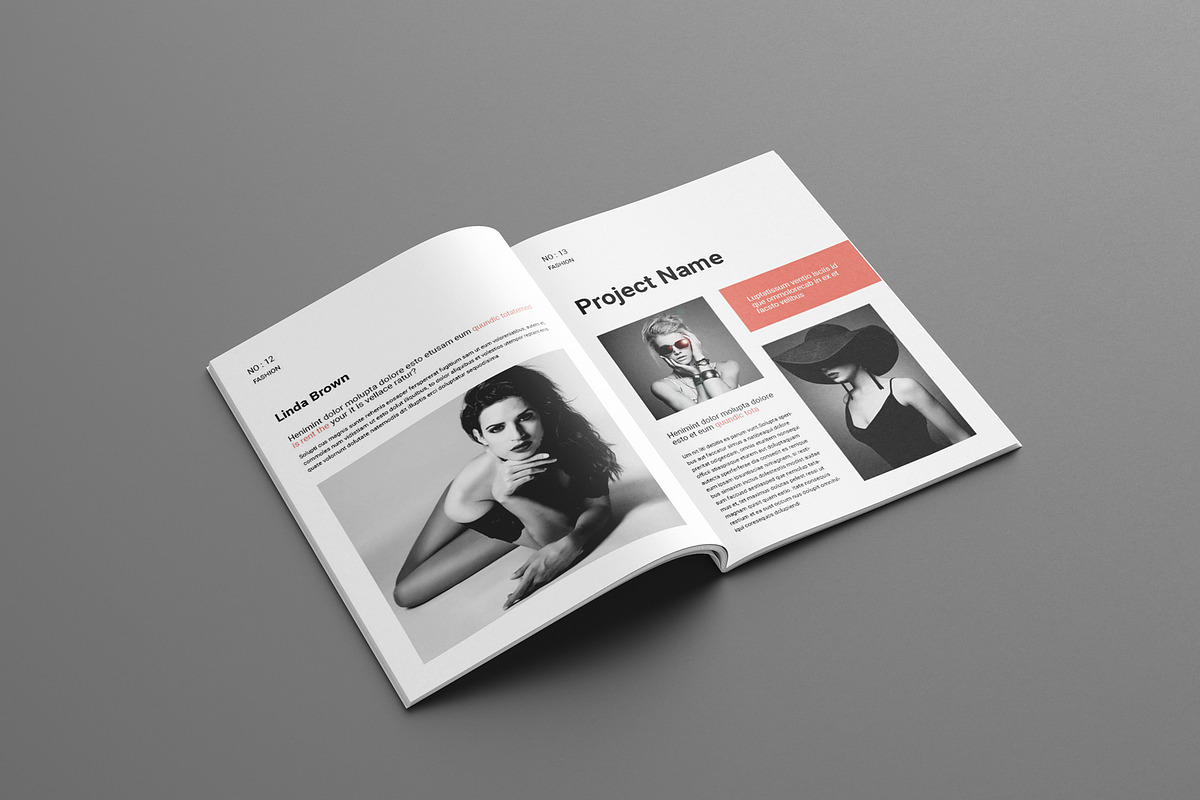 Design Portfolio Layout Template, a Magazine Template by Seeing-art (Photo 7 of 11)
